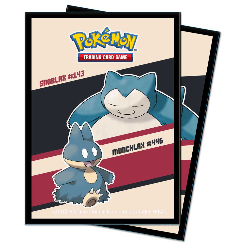 Ultra pro plastficka för pokemon kort med snorlax och munchlax motiv